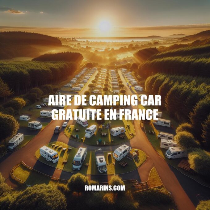 Aires de Camping-Car Gratuites en France : Guide Complet