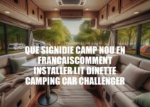 Camp Nou en Français: Installation de Lit Dinette dans Camping-Car Challenger