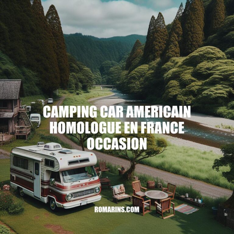 Camping Car Américain Homologué en France : Guide d'Achat Occasion