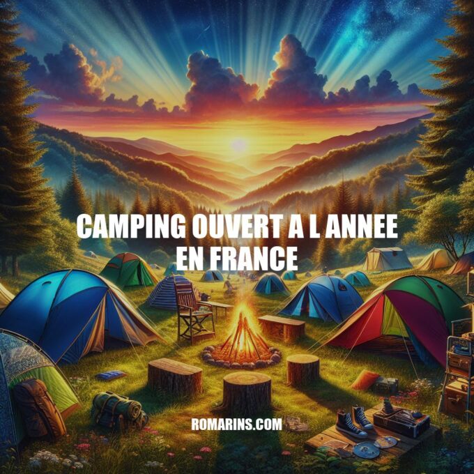 Camping Ouvert à l'Année en France : Guide Complet