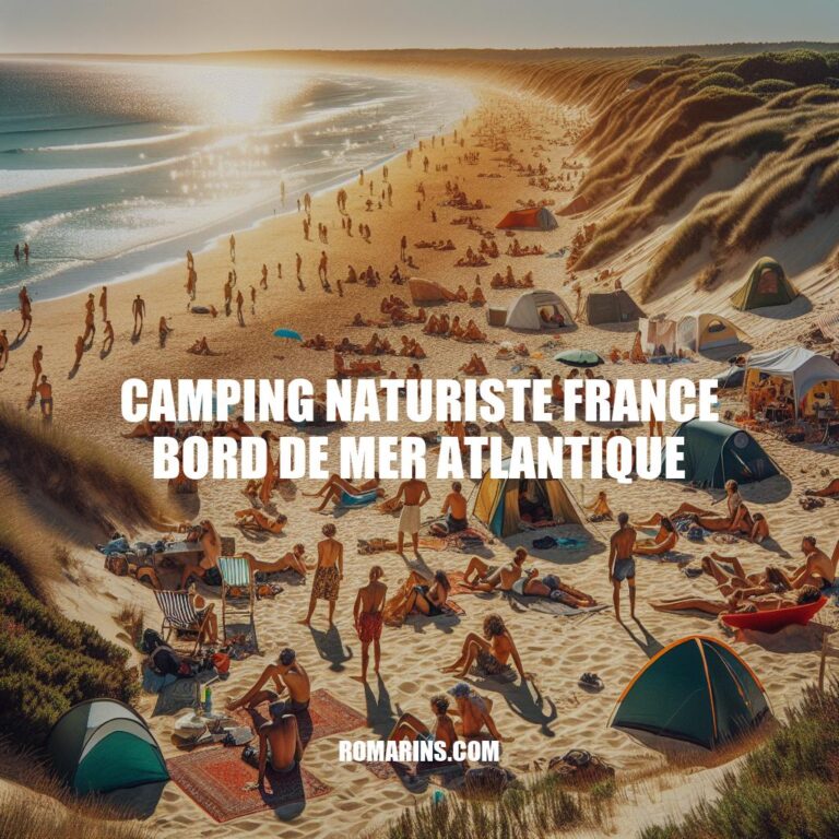 Camping naturiste sur la côte atlantique de France