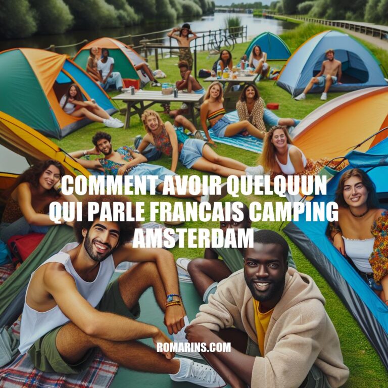 Campings à Amsterdam pour les Francophones