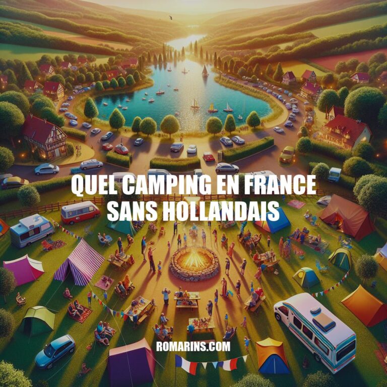 Campings en France: Trouver des sites sans Hollandais