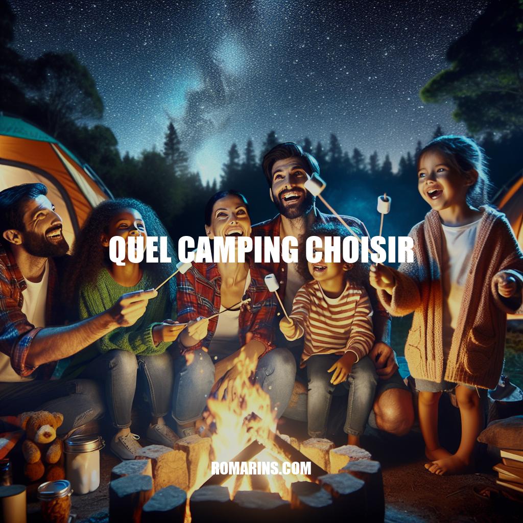 Choisir le Meilleur Camping : Conseils et Astuces