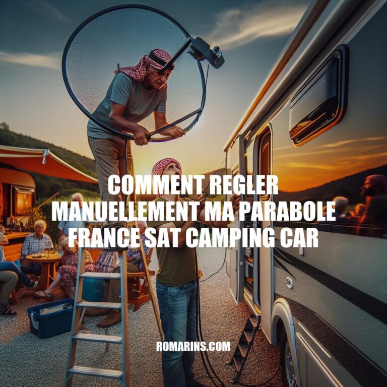 Comment ajuster manuellement votre parabole France Sat pour camping-car