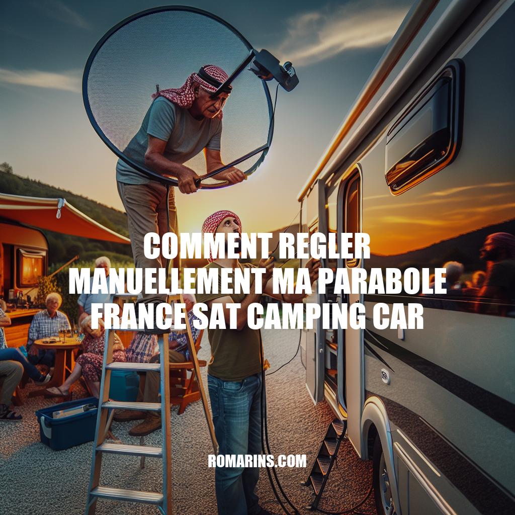 Comment ajuster manuellement votre parabole France Sat pour camping-car