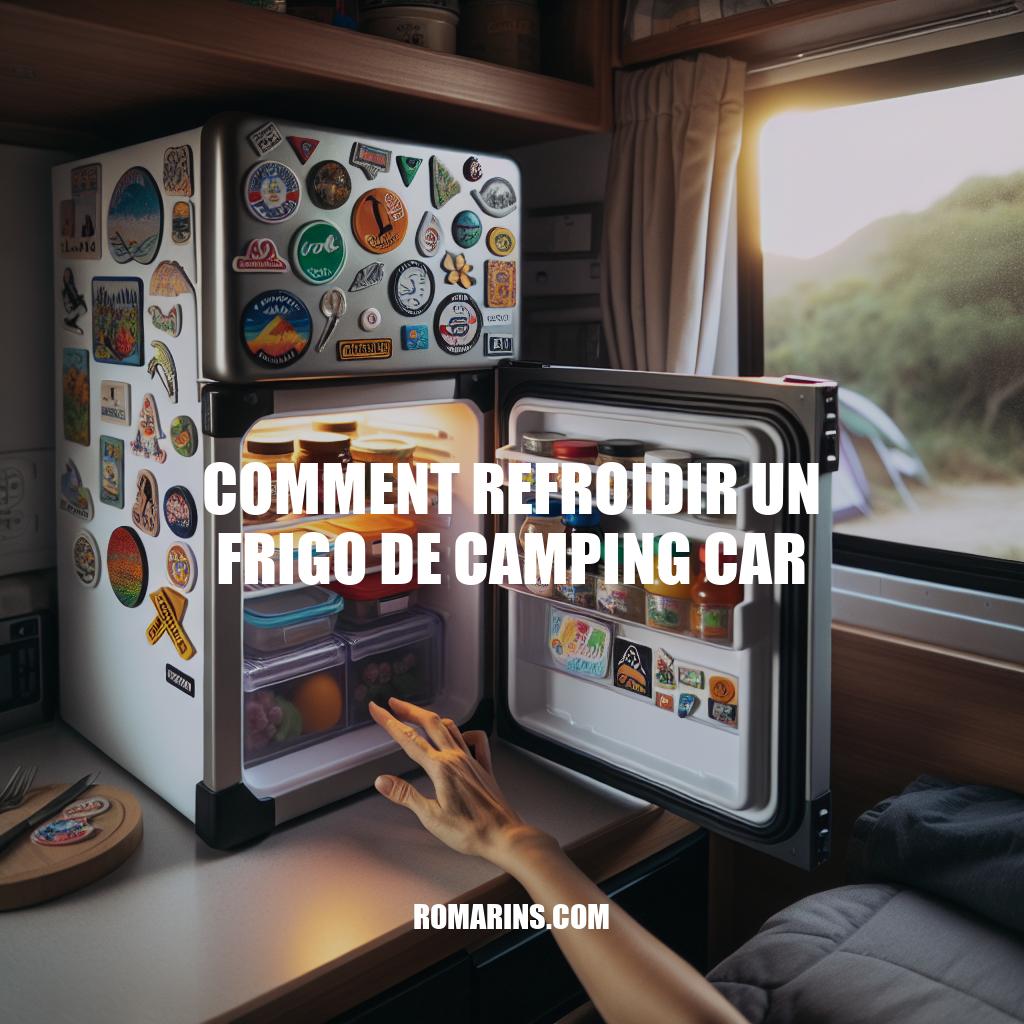 Conseils pour Refroidir un Frigo de Camping Car