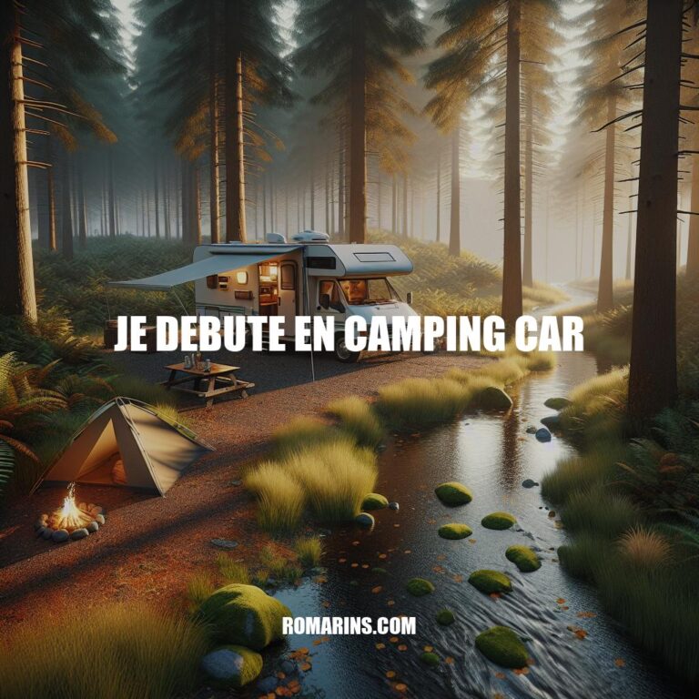 Débuter en Camping-Car : Guide Complet pour les Débutants