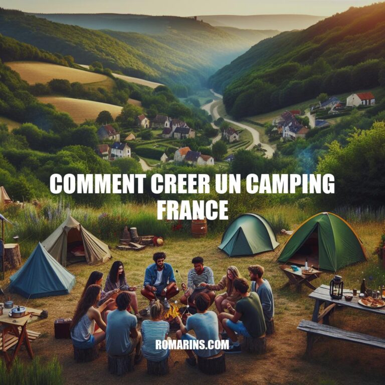 Guide Complet pour Créer un Camping en France