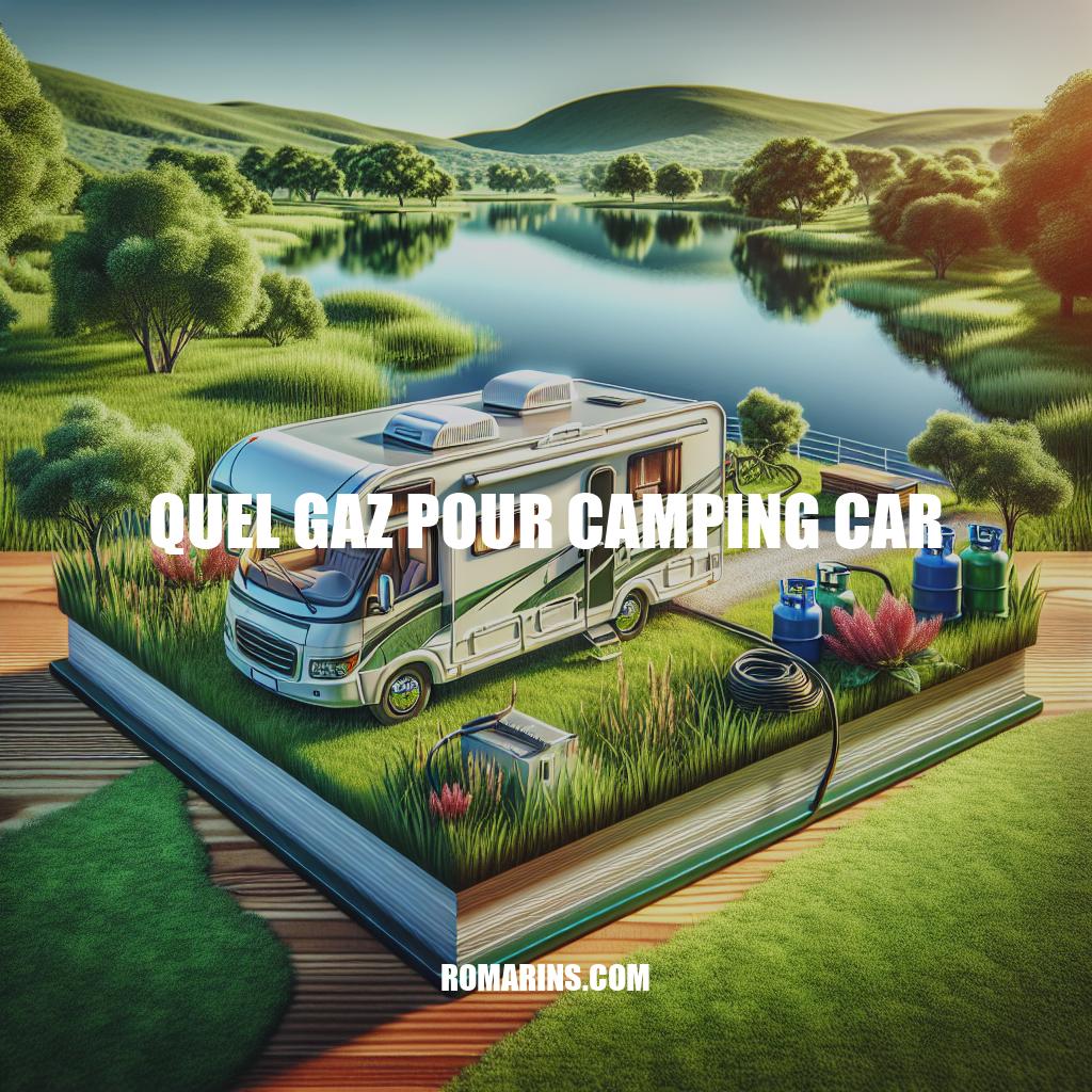 Guide complet du choix du gaz pour camping-car