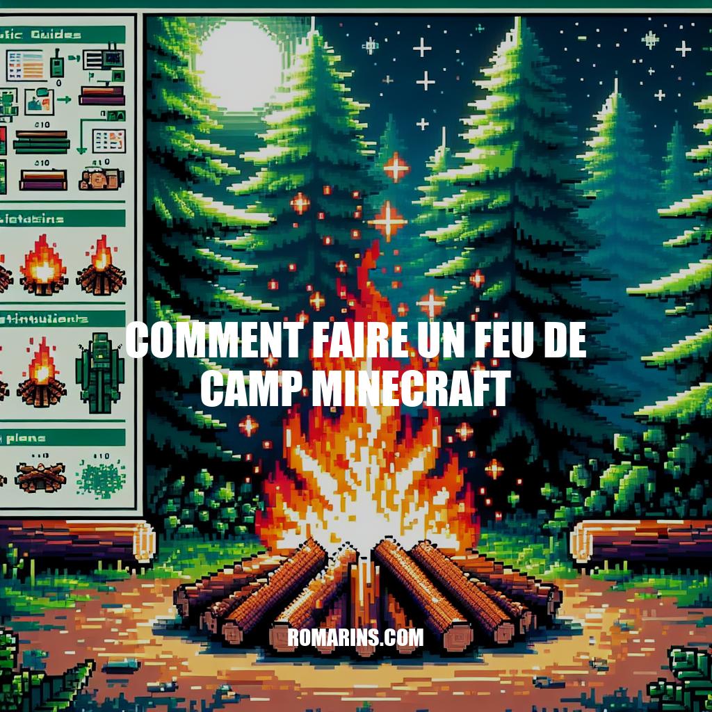 Guide complet pour créer un feu de camp dans Minecraft