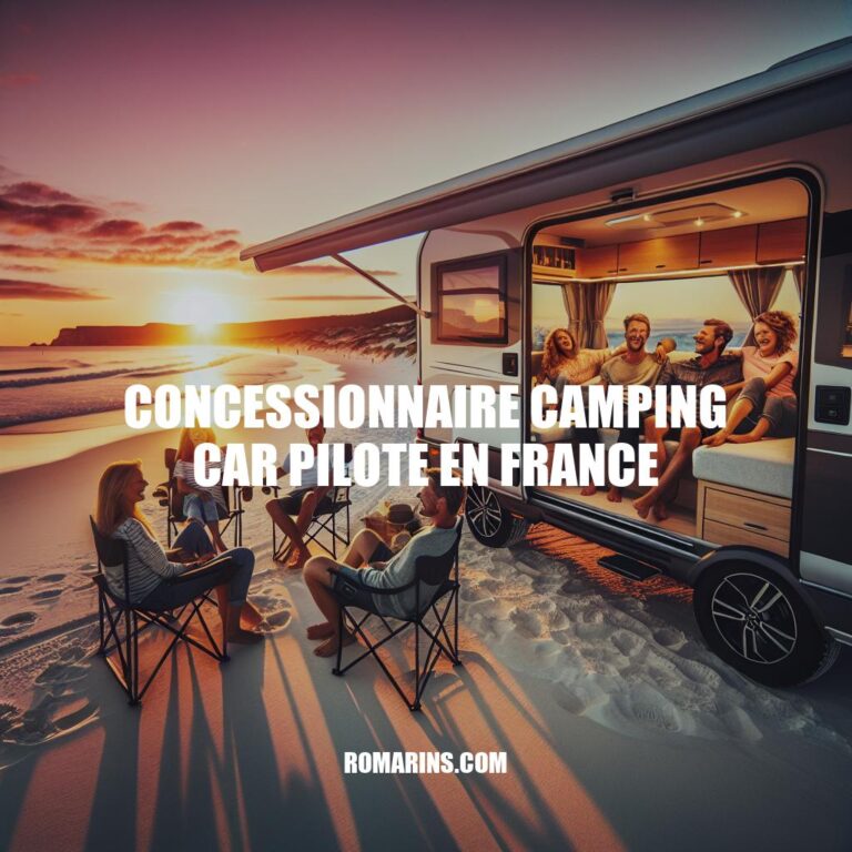Guide d'achat pour Camping Car Pilote en France