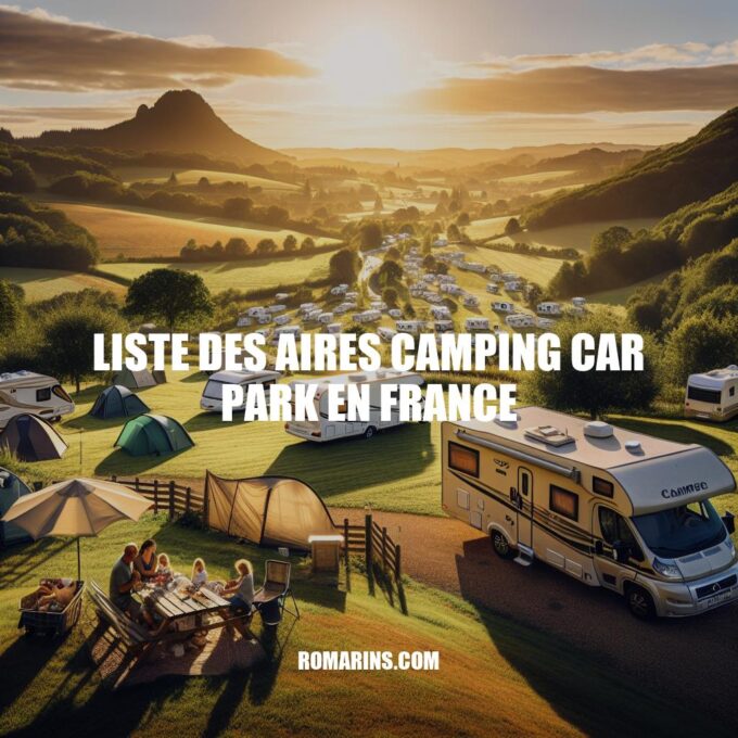 Guide des Aires Camping Car en France: Conseils et Destinations