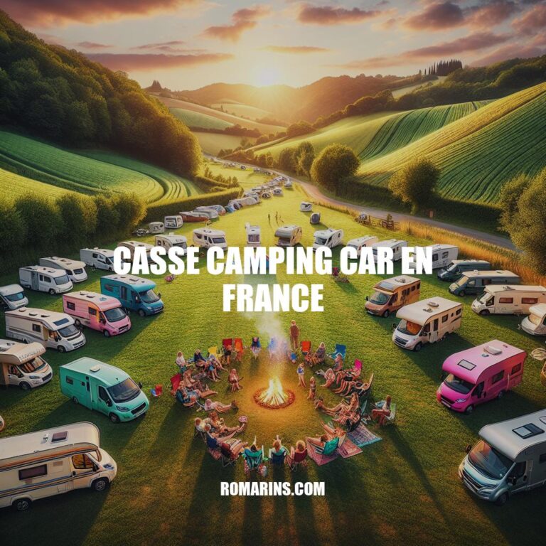 Guide des Casses Camping-Car en France