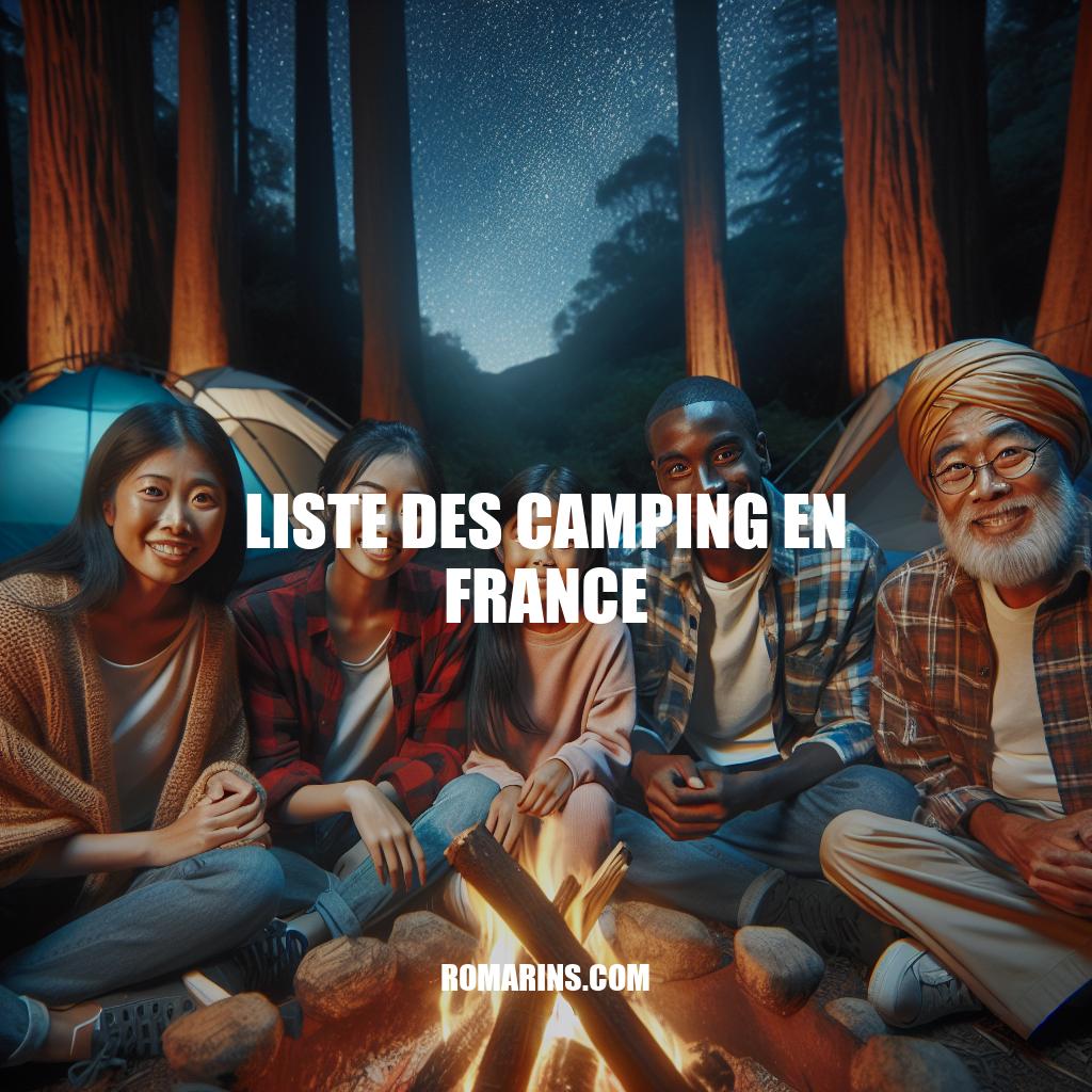 Guide des Meilleurs Campings en France