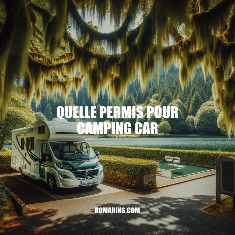Guide des Permis pour Camping Car en France