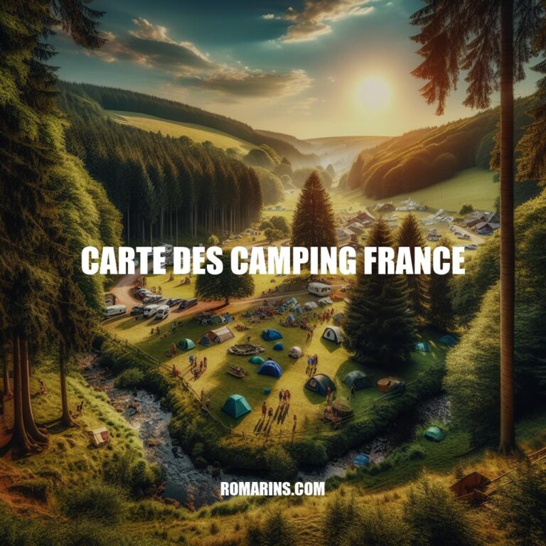 La Carte des Campings en France