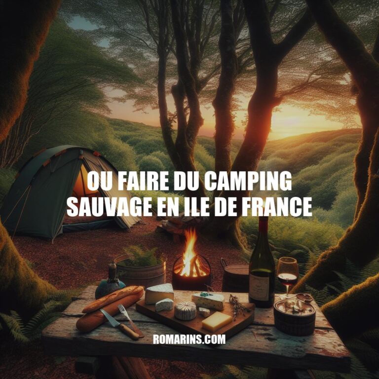 Le Camping Sauvage en Île de France: Guide Complet