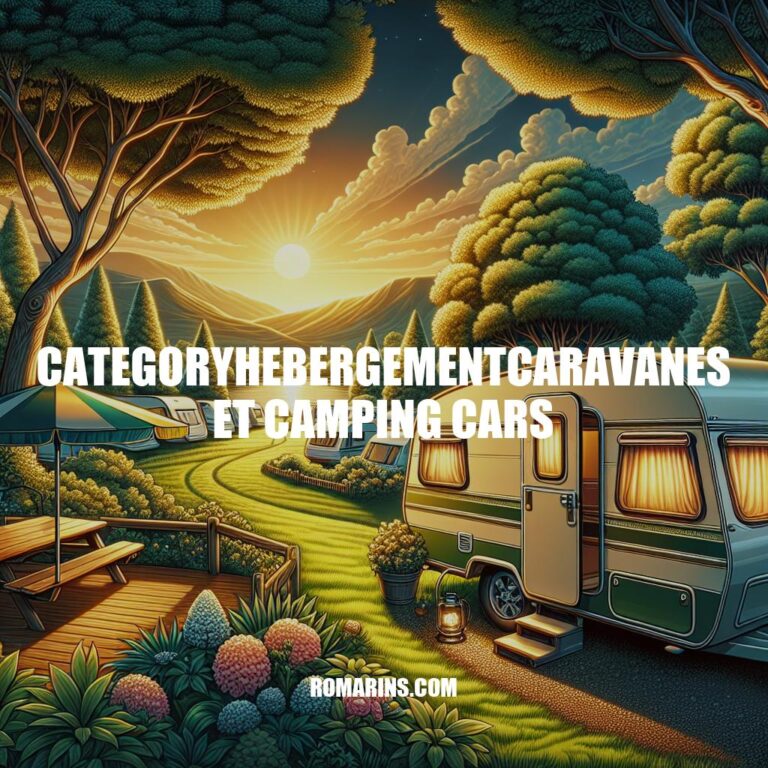Le Guide Complet des Hebergements en Caravanes et Camping-Cars