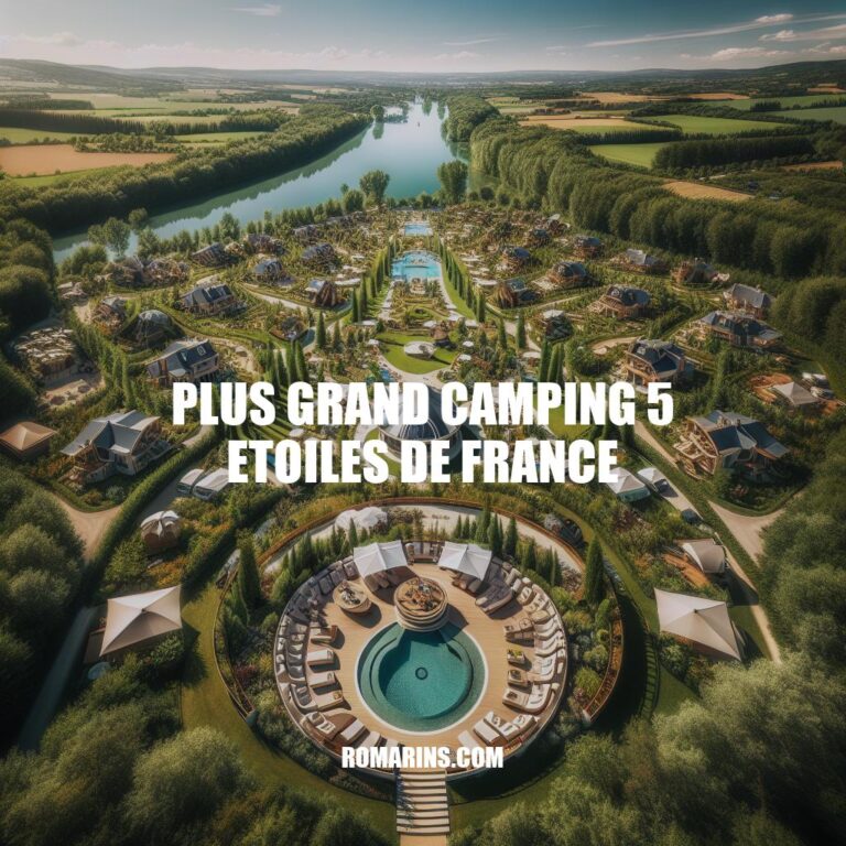 Le plus grand camping 5 étoiles de France: Une oasis de luxe en plein air