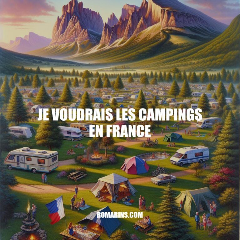 Les Campings en France: Guide Complet et Conseils Utiles