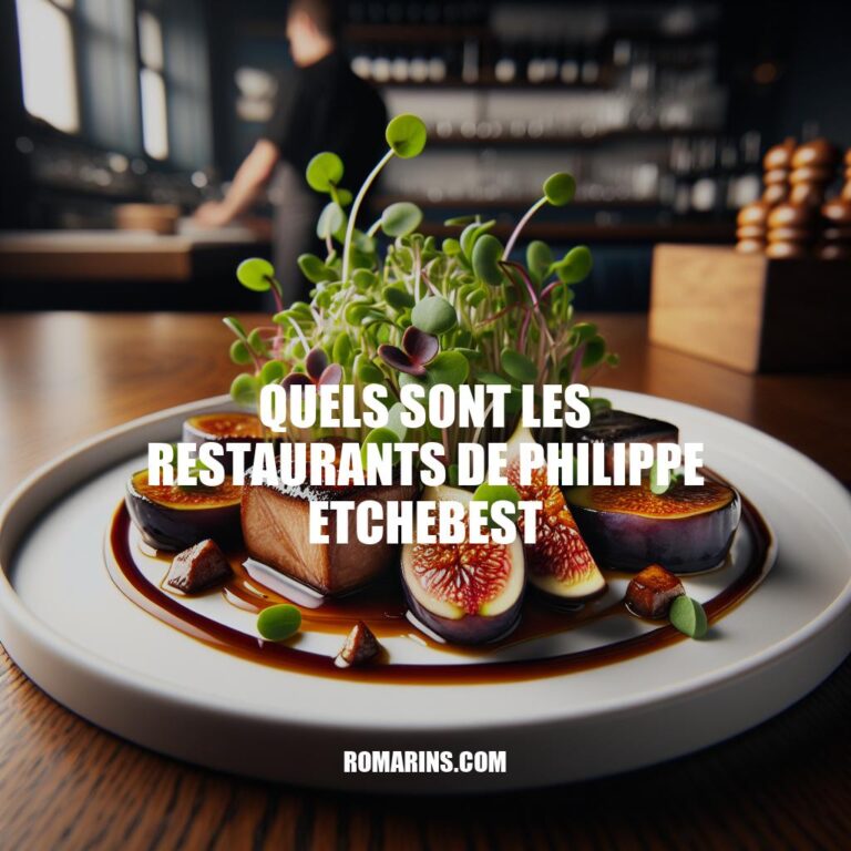 Les Restaurants de Philippe Etchebest: Du Talent à l'Excellence