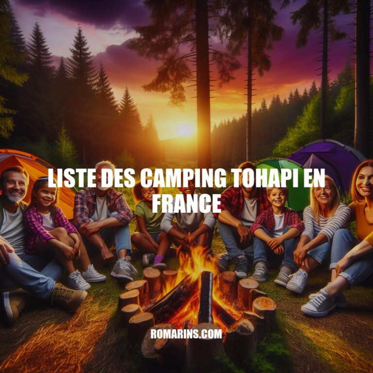 Les meilleurs campings Tohapi en France