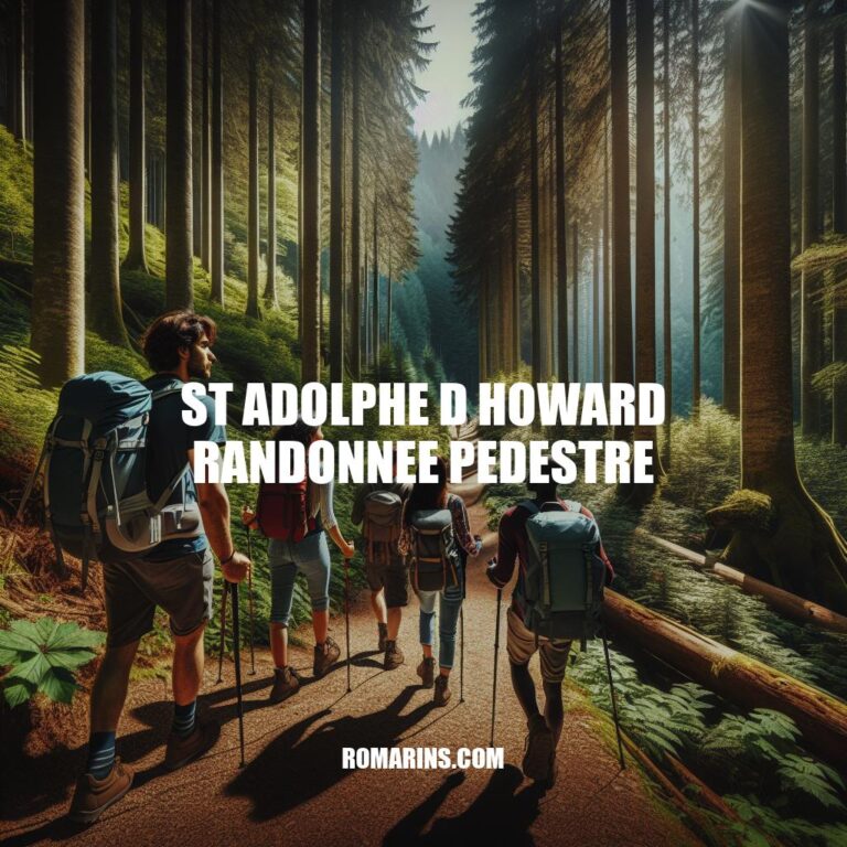 Randonnée Pédestre à Saint Adolphe d'Howard: Explorez la Nature!