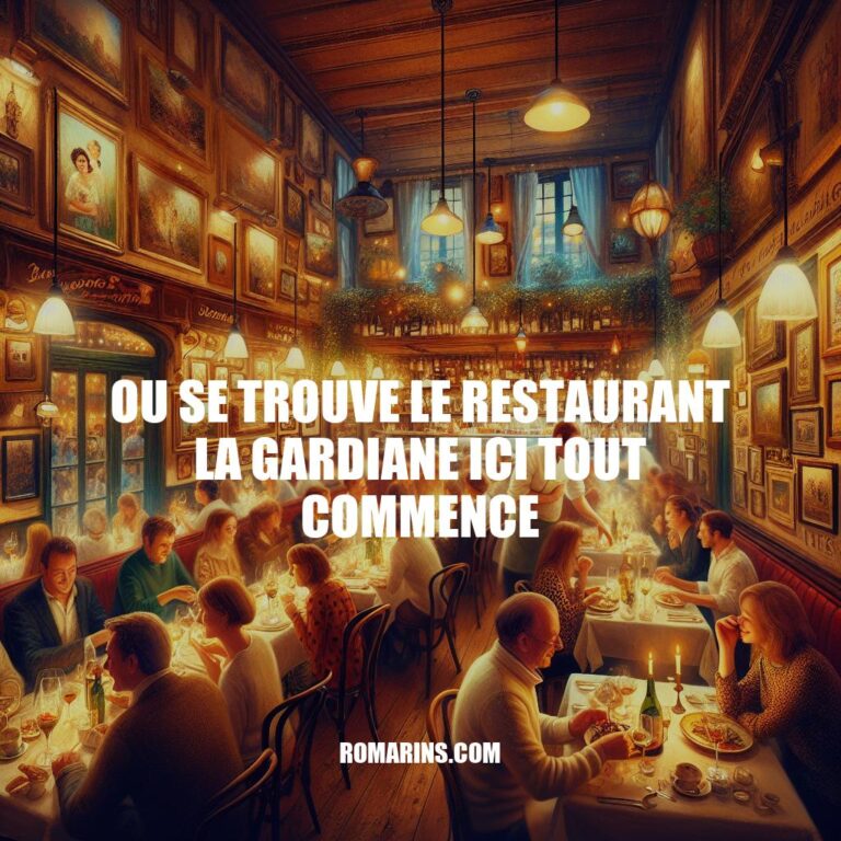 Restaurant La Gardiane: Découvrez l'Adresse de Ici Tout Commence