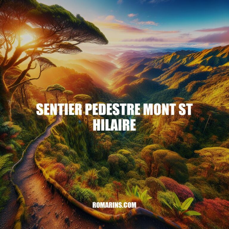 Sentier Pédestre Mont St Hilaire : Guide Complet pour une Randonnée Inoubliable