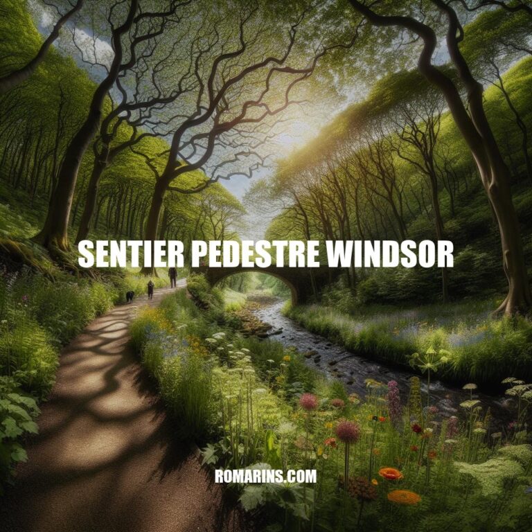 Sentier pédestre Windsor: Nature, Histoire et Activités