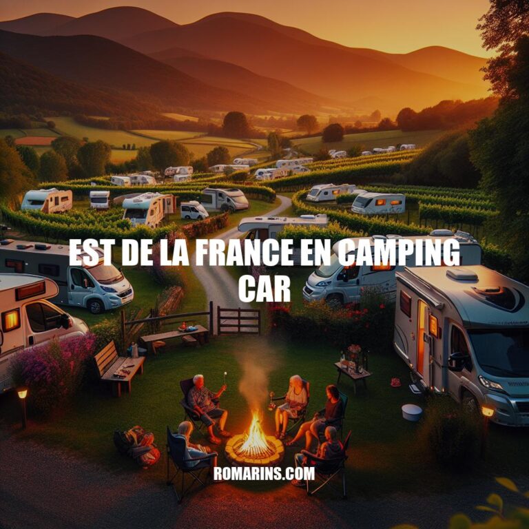 Voyager en Camping-car dans l'Est de la France : Guide Complet