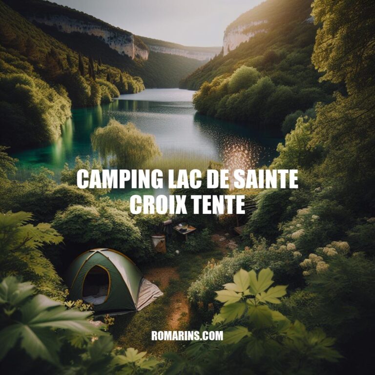 Camping Lac de Sainte Croix: Tente et Nature en Provence