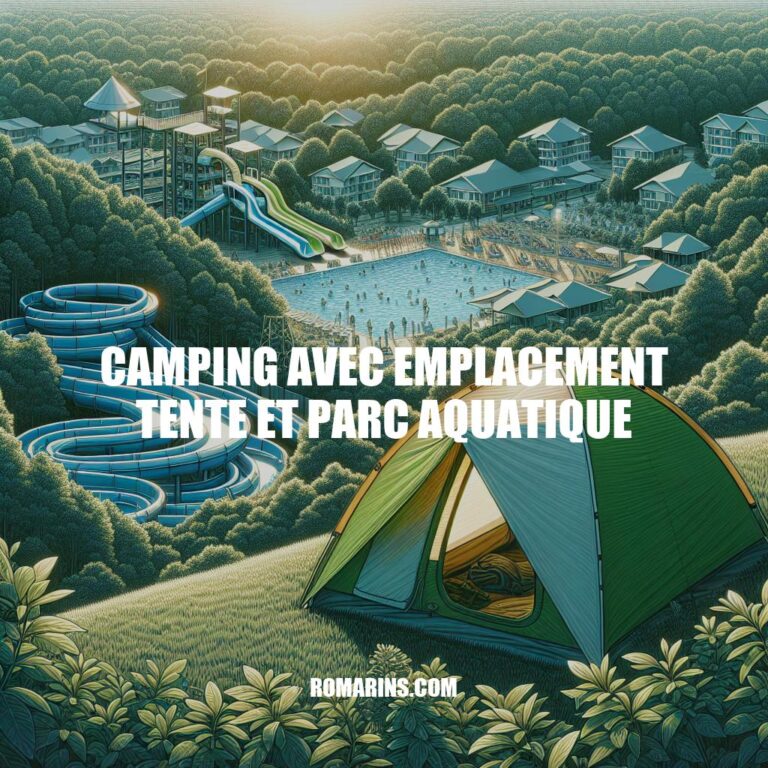 Camping avec Emplacement Tente et Parc Aquatique : Séjour Aventures Aquatiques