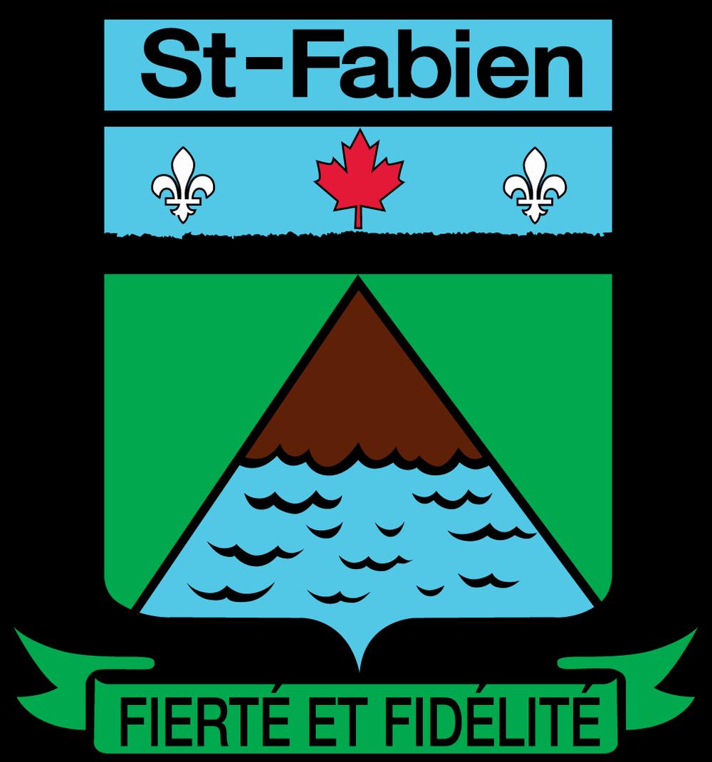Armoiries de la municipalité de Saint-Fabien, au Québec.